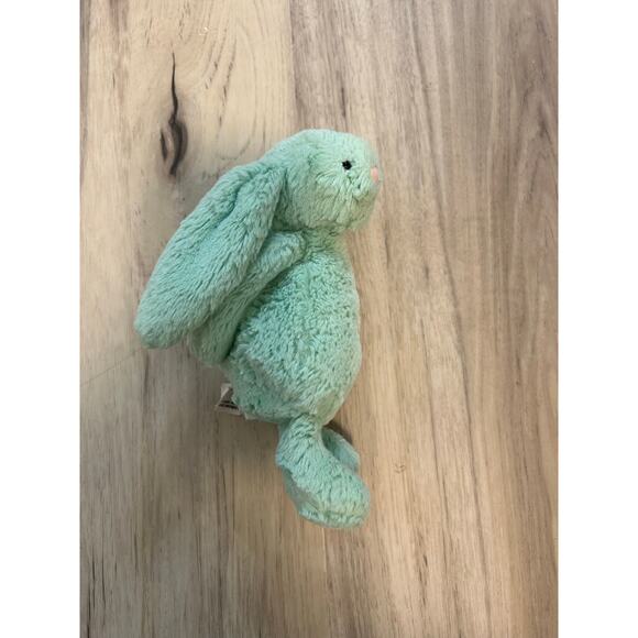 Jellycat Bashful Bunny 8” Small Plush Stuffed Animal Light Pale Mint Green - Picture 5 of 7